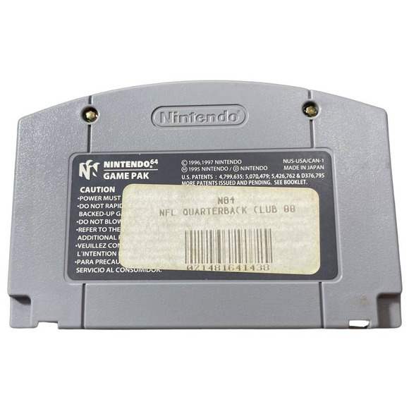 NFL Quarterback Club 99 Retro Vintage Nintendo 64 N64 Video Game - Picture 4 of 5